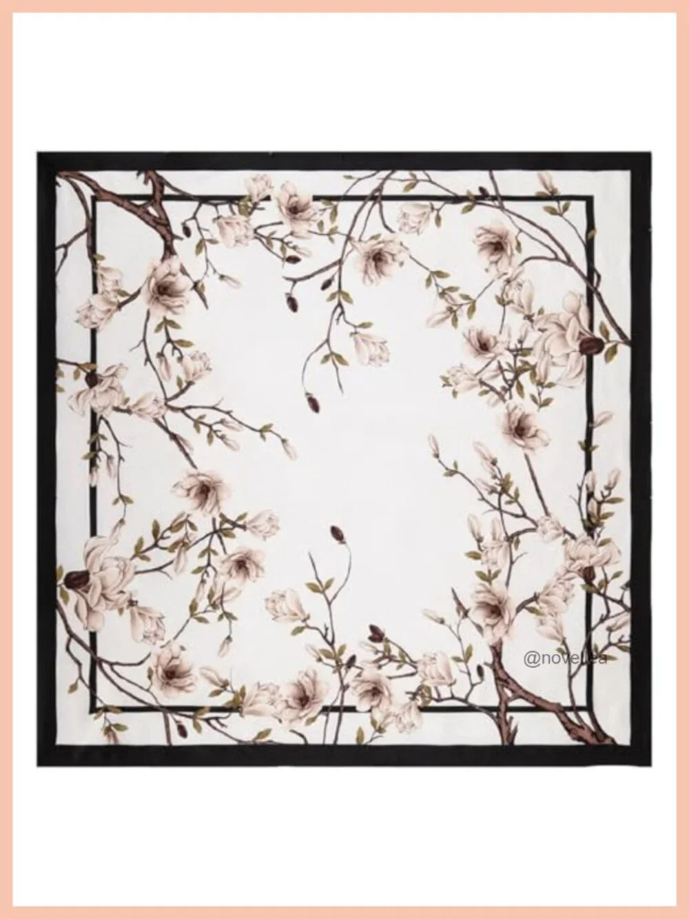 Large Square Silk Feeling Fashion Scarf Headwrap 35